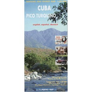 Mapa Cuba, Pico Turquino climbing and trekking map