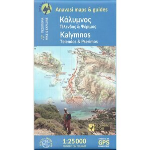 Mapa Kalymnos  1:25,000