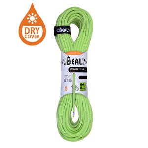 Horolezecké lano Beal Stinger III 9,4mm UNICORE DRY COVER anis|60m