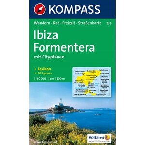 Mapa Ibiza & Formentera K239 1:50 000