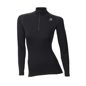 Dámské funkční triko Aclima WarmWool Mock Neck Shirt W/Zip Woman jet b