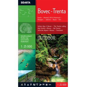 Mapa Bovec Trenta Outdoor 1:25000