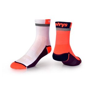 Ponožky Vavrys Cykloponožky s reflexním pruhem 2-pack oranžová-bílá|40