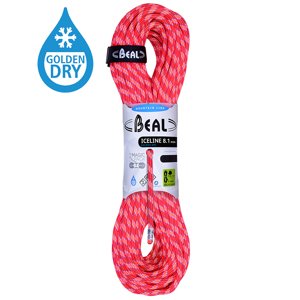 Horolezecké lano Beal Ice Line 8,1mm UNICORE Golden Dry emerald|60m