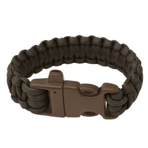 Náramek Highlander Paracord (píšťalka) černý