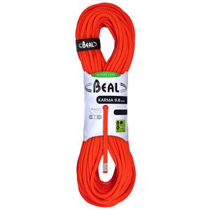 Horolezecké lano Beal Karma 9,8mm solid orange|80m
