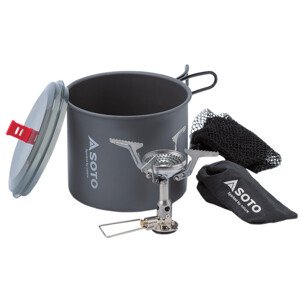 Plynový vařič Soto Amicus with igniter+New River Pot