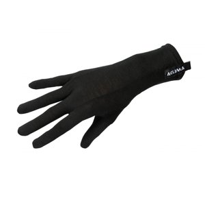 Rukavice Aclima LightWool Liner Gloves Unisex Jet Black|L
