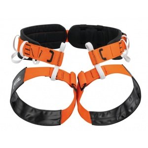 Speleologický úvazek Petzl Aven oranžová/černá