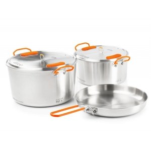 Sada nádobí GSI Glacier Stainless Base Camper Large
