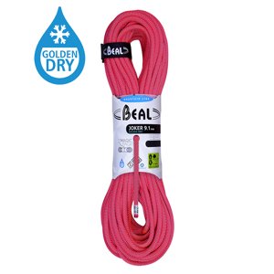 Horolezecké lano Beal Joker 9,1mm UNICORE GOLDEN DRY oranžová|80m