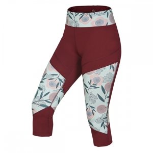 Dámské legíny Ocún RHEA 3/4 Leggings wine merlot|L