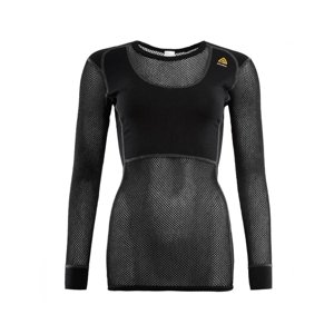 Dámské funkční triko Aclima WoolNet Crew Neck shirt Woman Jet Black|XL