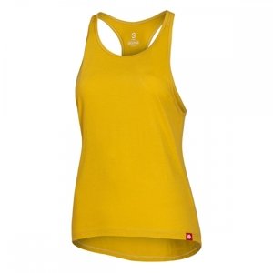 Tílko Ocún FIONNA Top yellow antique moss|M