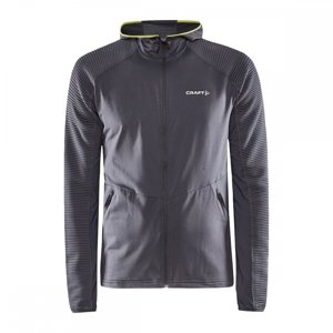 Pánská funkční mikina CRAFT ADV Hit Zip Hoodie šedá|XL