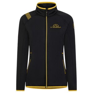 Dámská mikina na zip La Sportiva Promo Fleece Woman Black/Yellow|XL