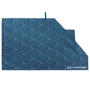 Ručník Lifeventure Recycled Printed SoftFibre Trek Towel, Navy, Giant