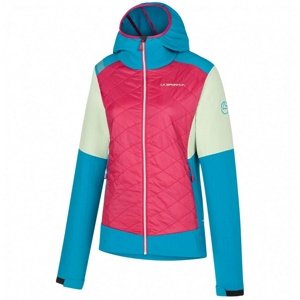 Dámská zimní bunda La Sportiva Kap Hybrid Hoody W Cerise/Crystal|L