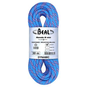 Horolezecké lano Beal Rando 8mm modrá|30m