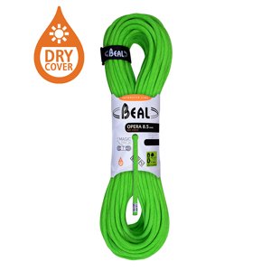 Horolezecké lano Beal Opera 8,5mm UNICORE DRY COVER zelená|60m