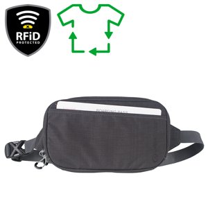 Ledvinka Lifeventure RFID Travel Belt Pouch, Recycled, Grey
