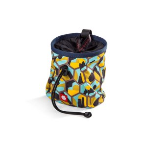 Pytlík na magnézium Ocún Lucky + Belt Hexagon Yellow