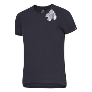 Pánské triko Ocún BAMBOO T Blossom Men dark grey india ink|S