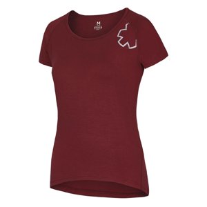 Tričko Ocún BAMBOO T Blossom Women wine merlot|XS