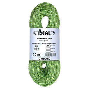 Horolezecké lano Beal Rando 8mm zelená|20m