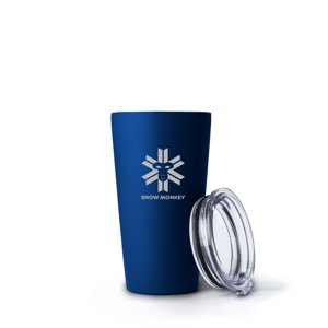 Termohrnek Snow Monkey Enjoyer 473ml midnight blue