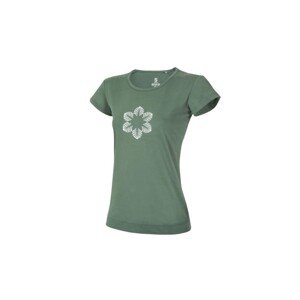 Dámské triko Ocún CLASSIC T ORGANIC Woman Flower green duck|L