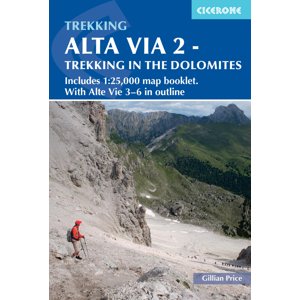 Turistický průvodce Alta Via 2 - Trekking in the Dolomites