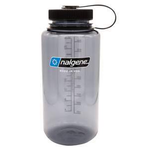 Láhev Nalgene Wide Mouth 1000 ml Sustain 		Gray with black Cap