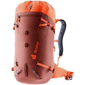 Lezecký batoh Deuter Guide 30 redwood-papaya
