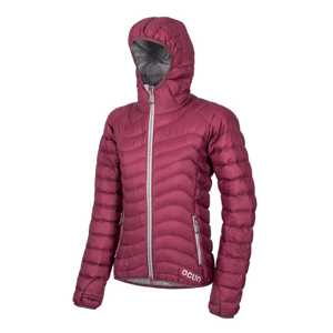 Dámská péřová bunda Ocún TSUNAMI ECO Women Rose Maroon/Silver Sconce|S
