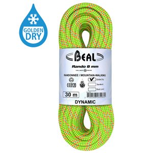 Horolezecké lano Beal Rando 8mm Golden dry žlutá|20m
