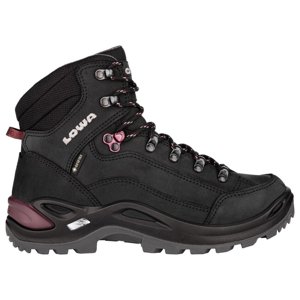 Dámské turistické boty Lowa Renegade GTX MID Women black/prune|37 EU