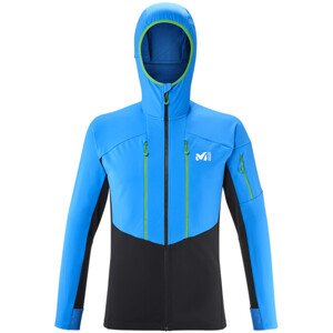 Pánská softshellová bunda Millet PIERRA MENT HOODIE M NOIR/ELECTRIC BL