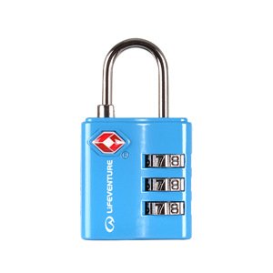 Zámek na batoh Lifeventure TSA Combi Lock Aqua