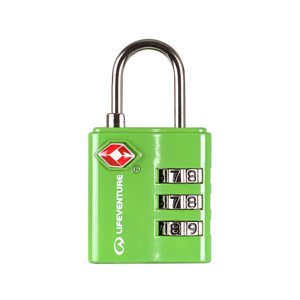 Zámek na batoh Lifeventure TSA Combi Lock Green