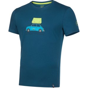Tričko La Sportiva Cinquecento T-Shirt M Storm Blue/Lime Punch|M