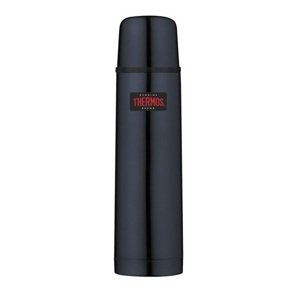 Thermos Termoska s tlačítkovým uzávěrem a   šálkem tmavě modrá