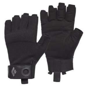 Ferratové rukavice Black Diamond Crag Half-Finger Gloves Black|M
