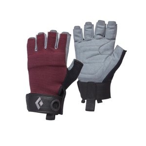 Ferratové rukavice Black Diamond W Crag Half-Finger Gloves Bordeaux|M