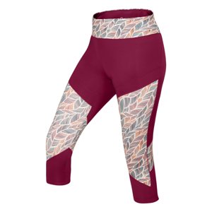 Dámské legíny Ocún RHEA 3/4 Leggings wine rhododendron|L