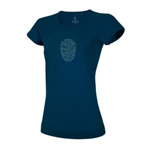 Tričko Ocún CLASSIC T Women Fingerprint blue moonlit ocean|S