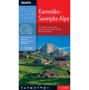 Mapa Kamniško Savinjske Alpy 1:25000