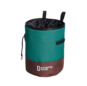 Pytlík na magnézium Singing Rock Chalk Bag Duo brown/green
