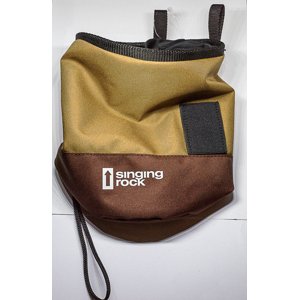 Pytlík na magnézium Singing Rock Chalk Bag Duo brown/gold