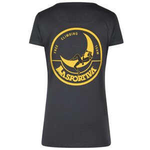 Tričko La Sportiva Climbing on the Moon T-Shirt W Carbon/Giallo|M